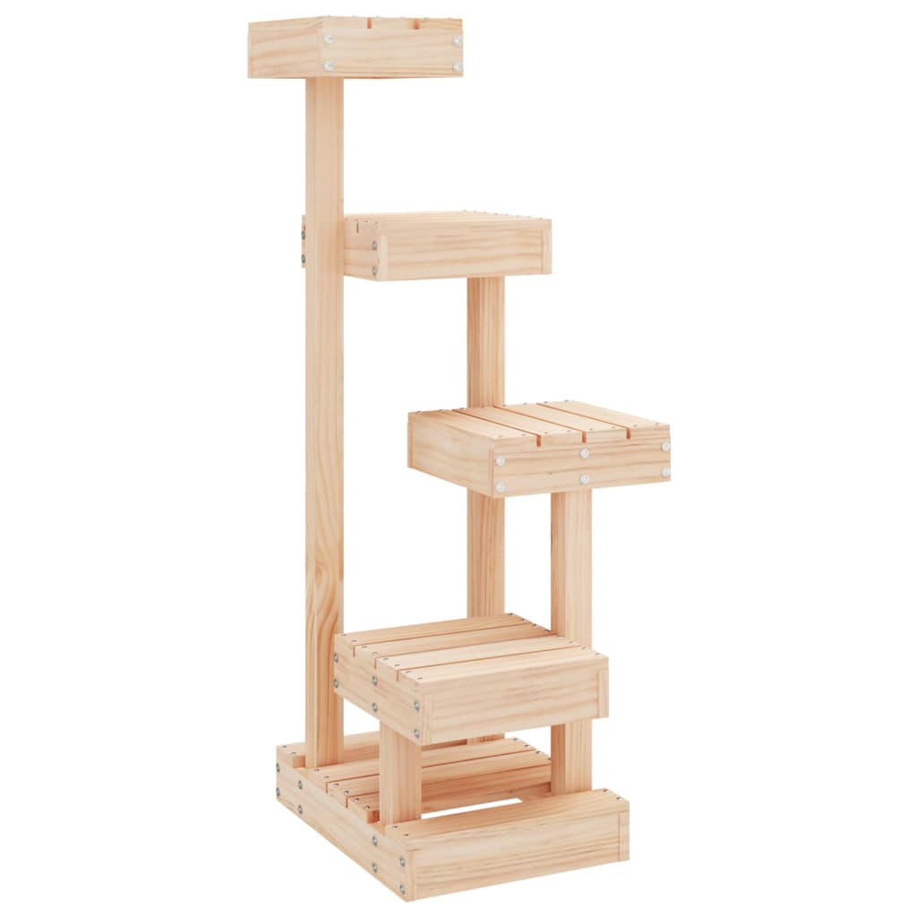 NNEVL Cat Tree 45.5x49x103 cm Solid Wood Pine-1