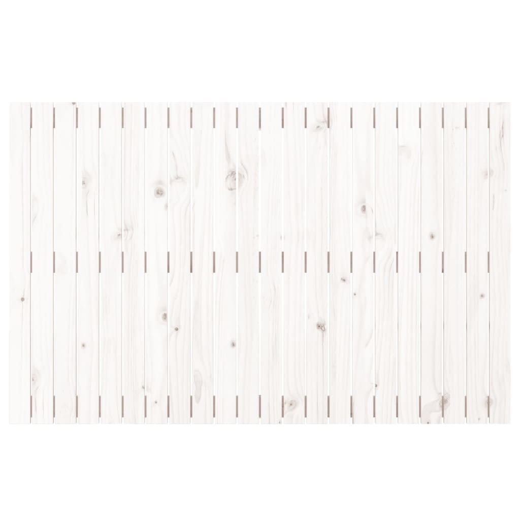 NNEVL Wall Headboard White 140x3x90 cm Solid Wood Pine-3