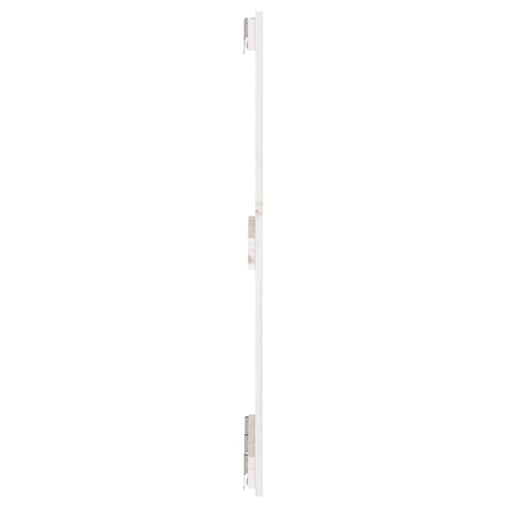 NNEVL Wall Headboard White 140x3x90 cm Solid Wood Pine-4