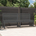 NNEVL Garden Bench Grey 201.5 cm Solid Wood Pine-0
