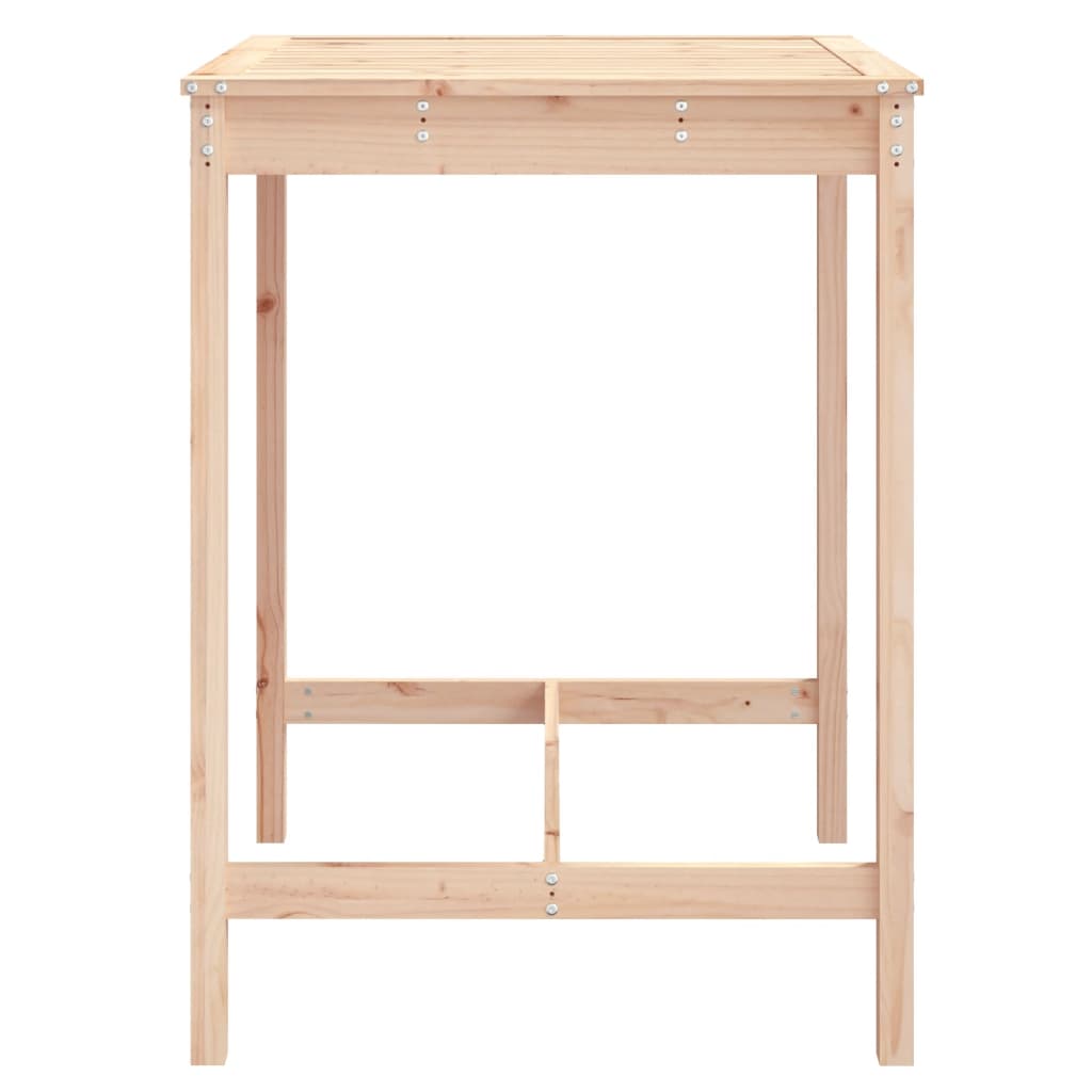 NNEVL Garden Table 82.5x82.5x110 cm Solid Wood Pine-4