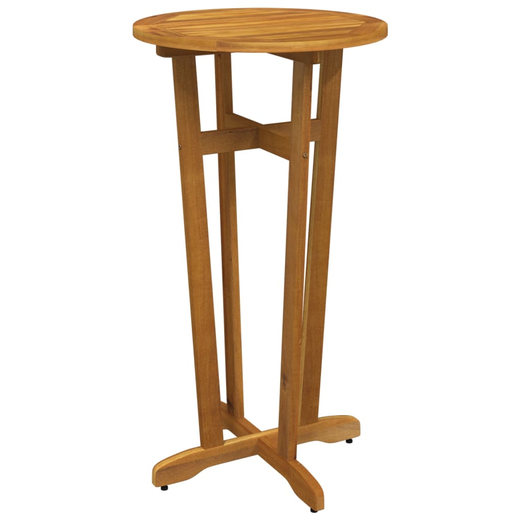 NNEVL Garden Bar Table Ø60x105 cm Solid Wood Acacia-1
