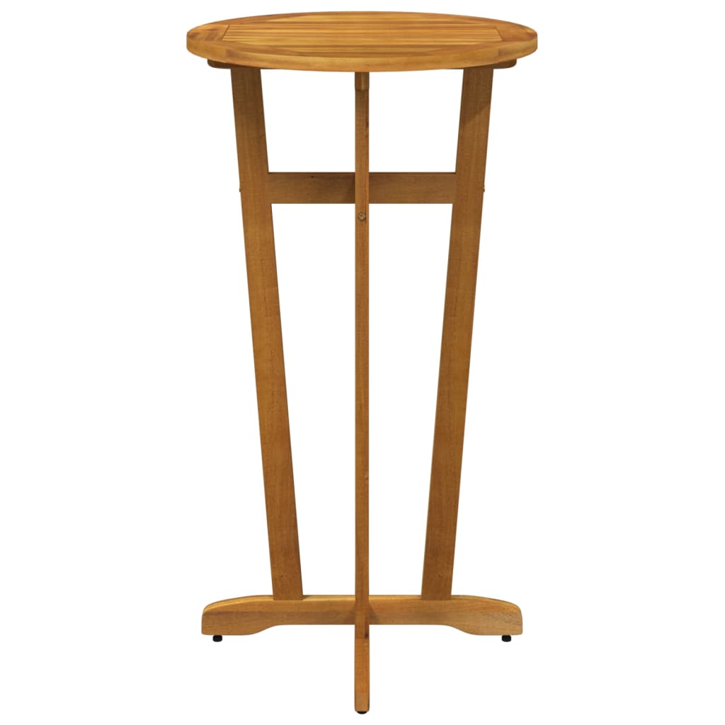 NNEVL Garden Bar Table Ø60x105 cm Solid Wood Acacia-2