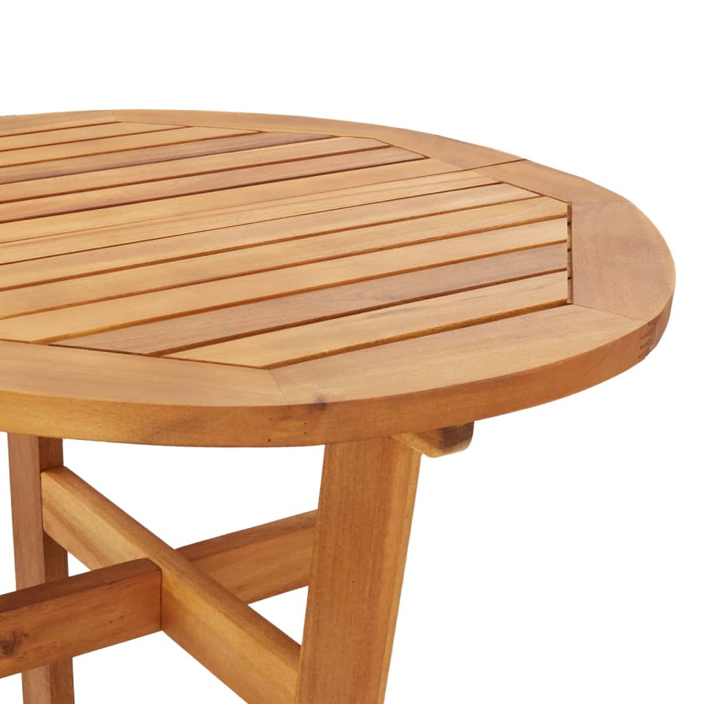 NNEVL Garden Bar Table Ø60x105 cm Solid Wood Acacia-4