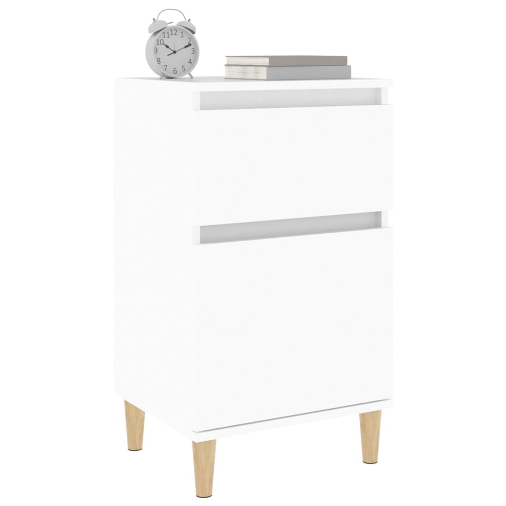 NNEVL Bedside Cabinets 2 pcs White 40x35x70 cm-3