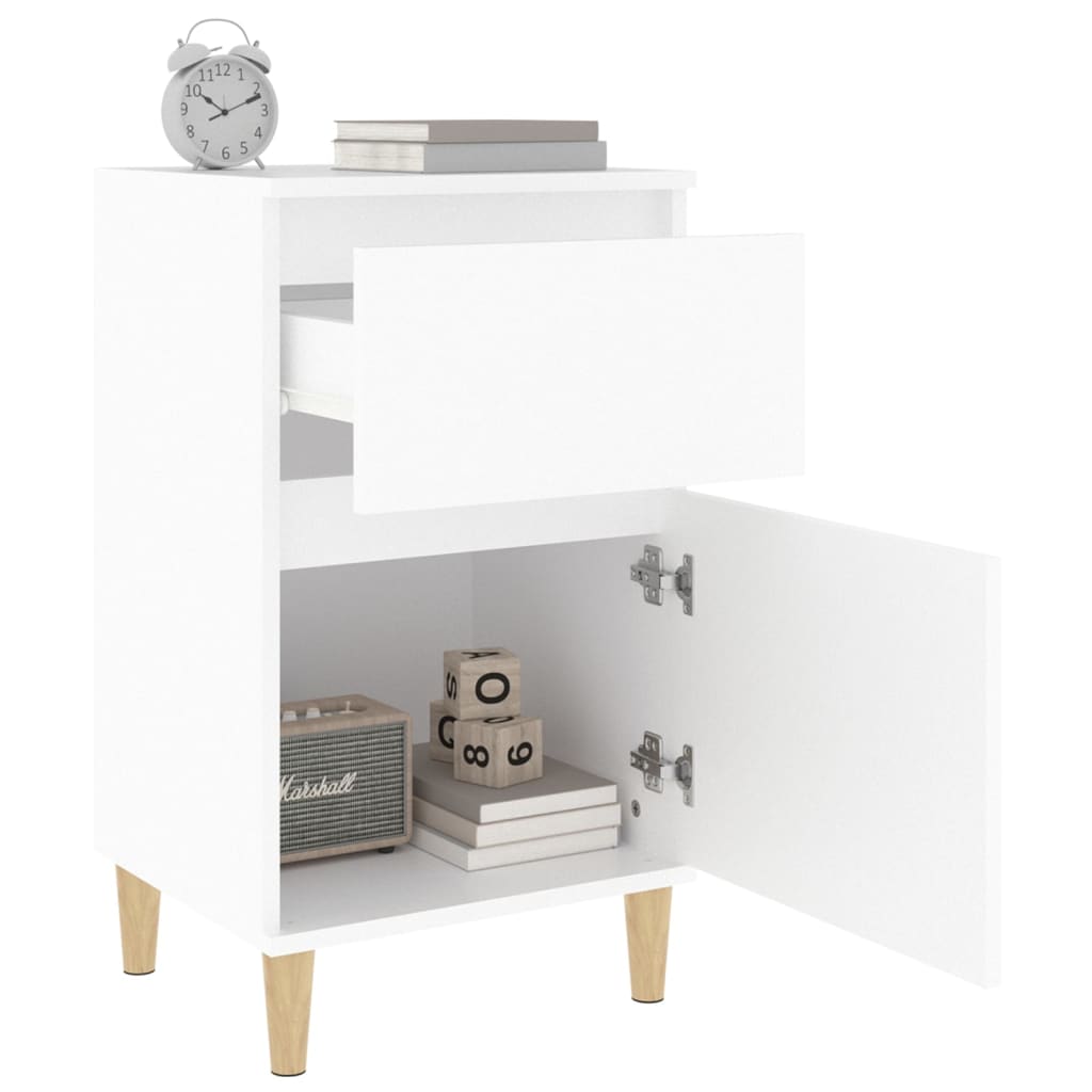 NNEVL Bedside Cabinets 2 pcs White 40x35x70 cm-4