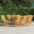 NNEVL Folding Garden Chairs 8 pcs 56x63x90 cm Solid Wood Teak-0