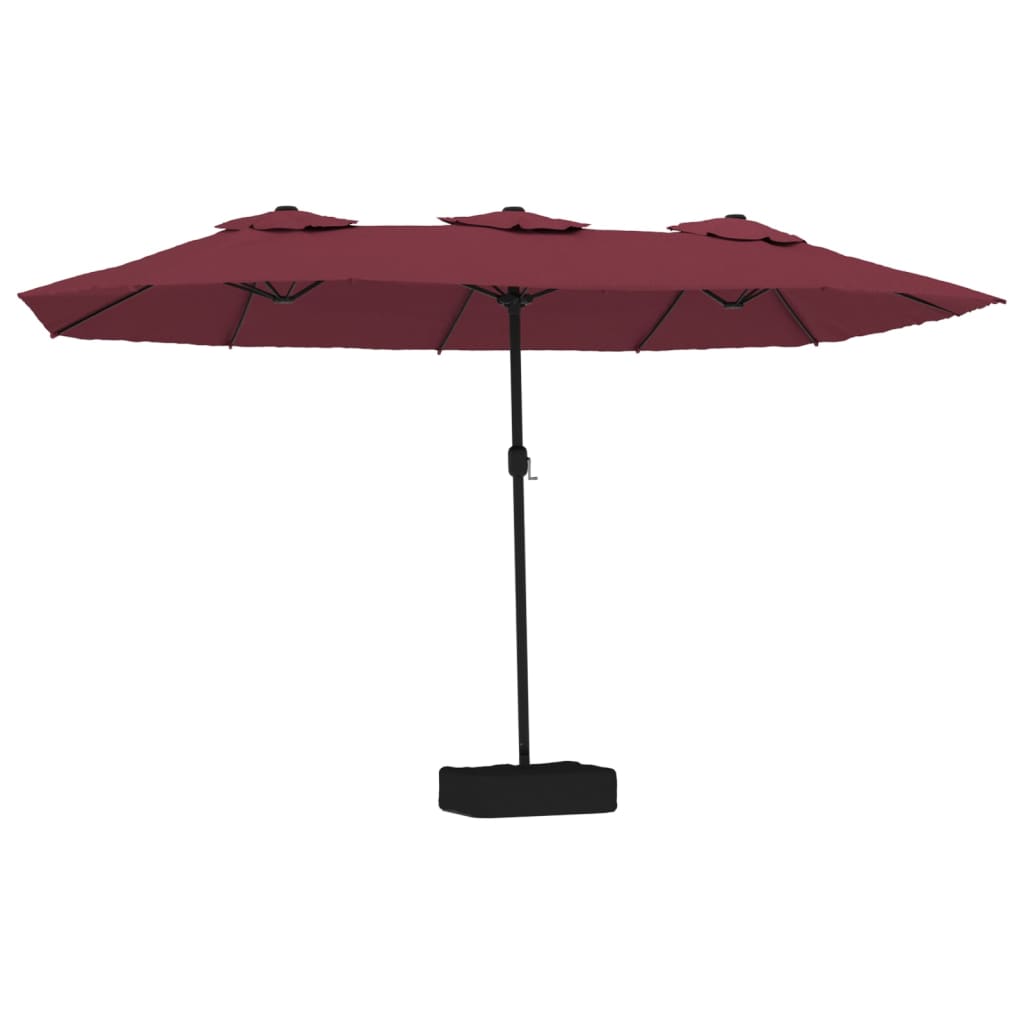 NNEVL Double-Head Parasol Bordeaux Red 449x245 cm-1