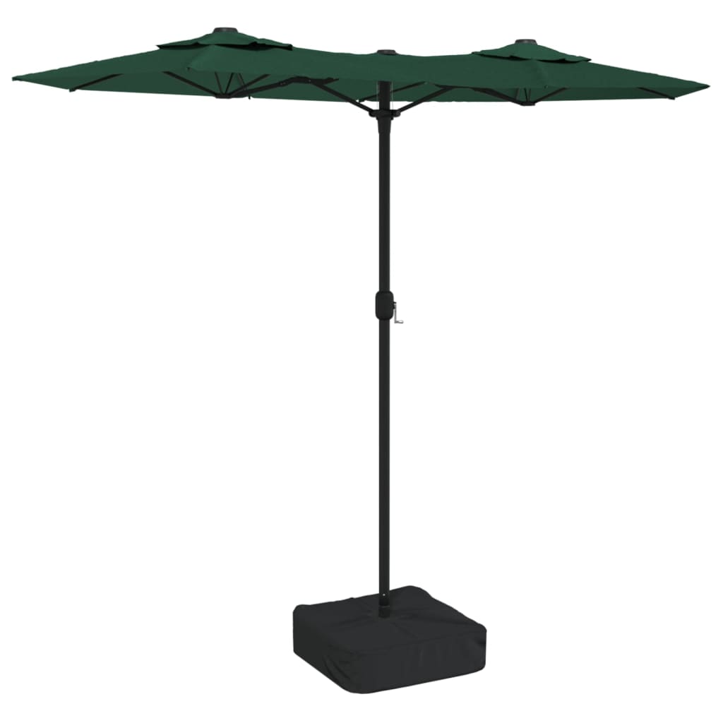 NNEVL Double-Head Parasol with LEDs Green 316x240 cm-1