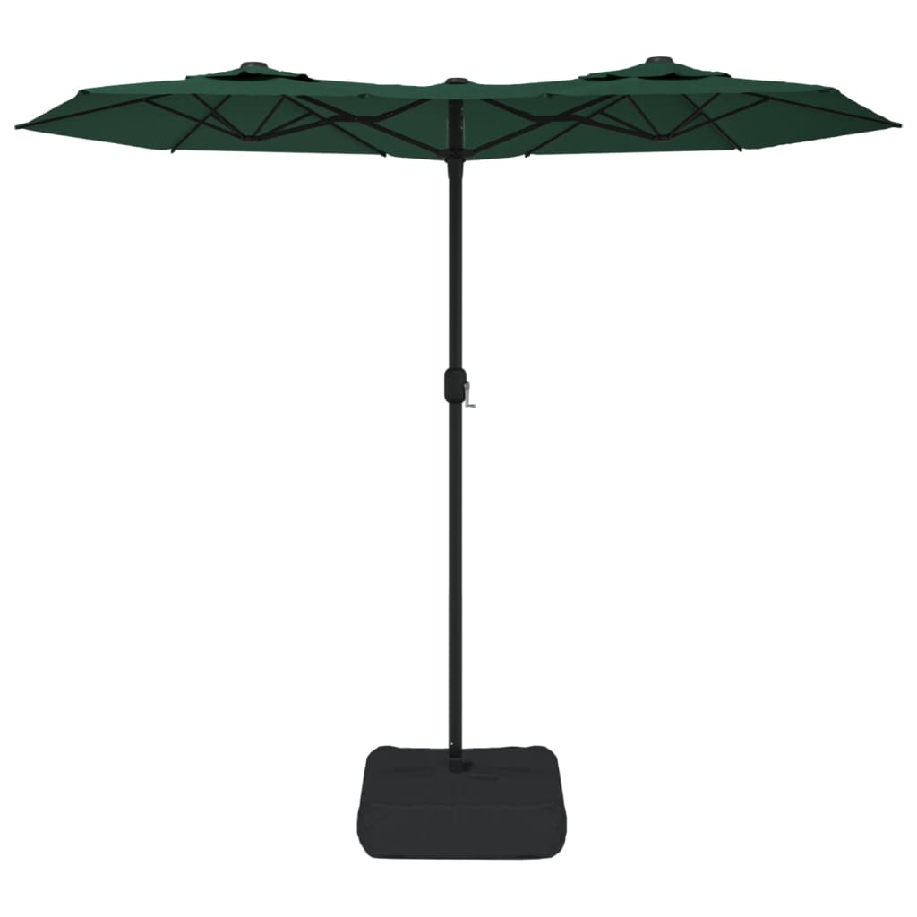 NNEVL Double-Head Parasol with LEDs Green 316x240 cm-3