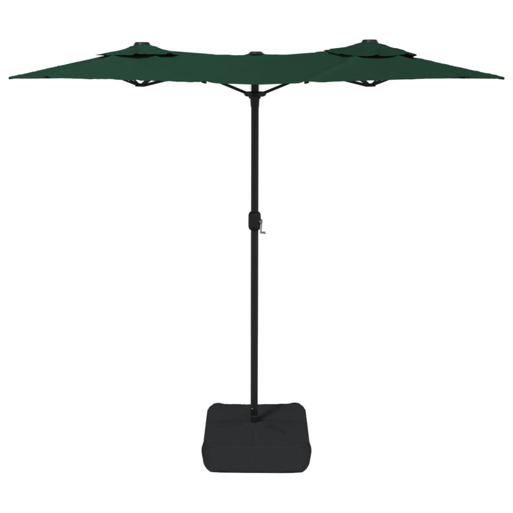 NNEVL Double-Head Parasol with LEDs Green 316x240 cm-4