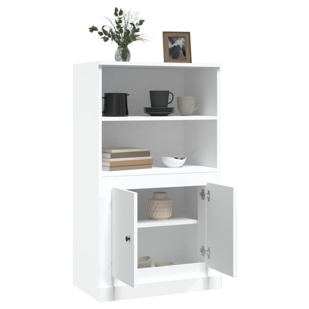 NNEVL Highboard White 60x35.5x103.5 cm Engineered Wood-4