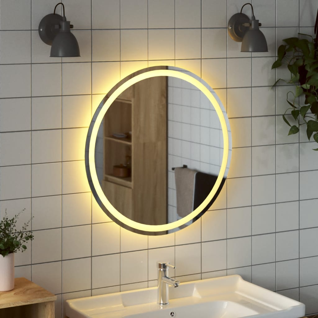 NNEVL LED Bathroom Mirror 70 cm Round-2