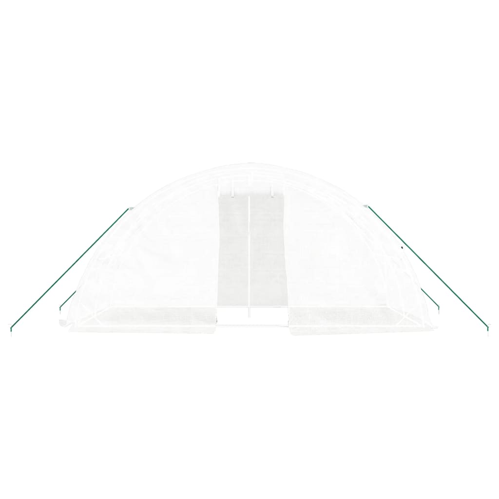 NNEVL Greenhouse with Steel Frame White 10 m² 5x2x2.3 m-3