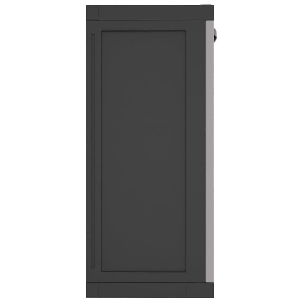 NNEVL Outdoor Storage Cabinet Grey and Black 65x37x85 cm PP-4
