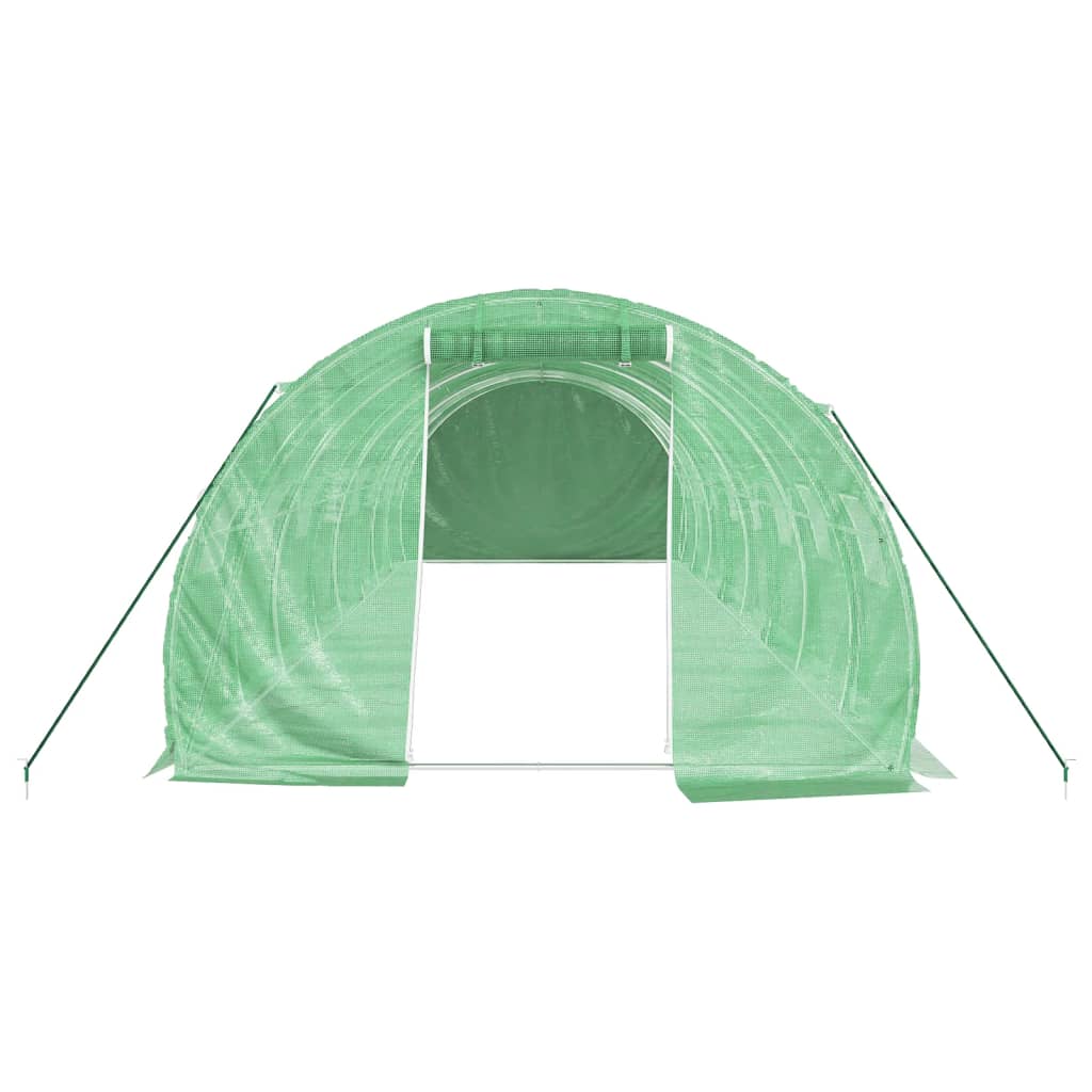 NNEVL Greenhouse with Steel Frame Green 24 m² 8x3x2 m-3
