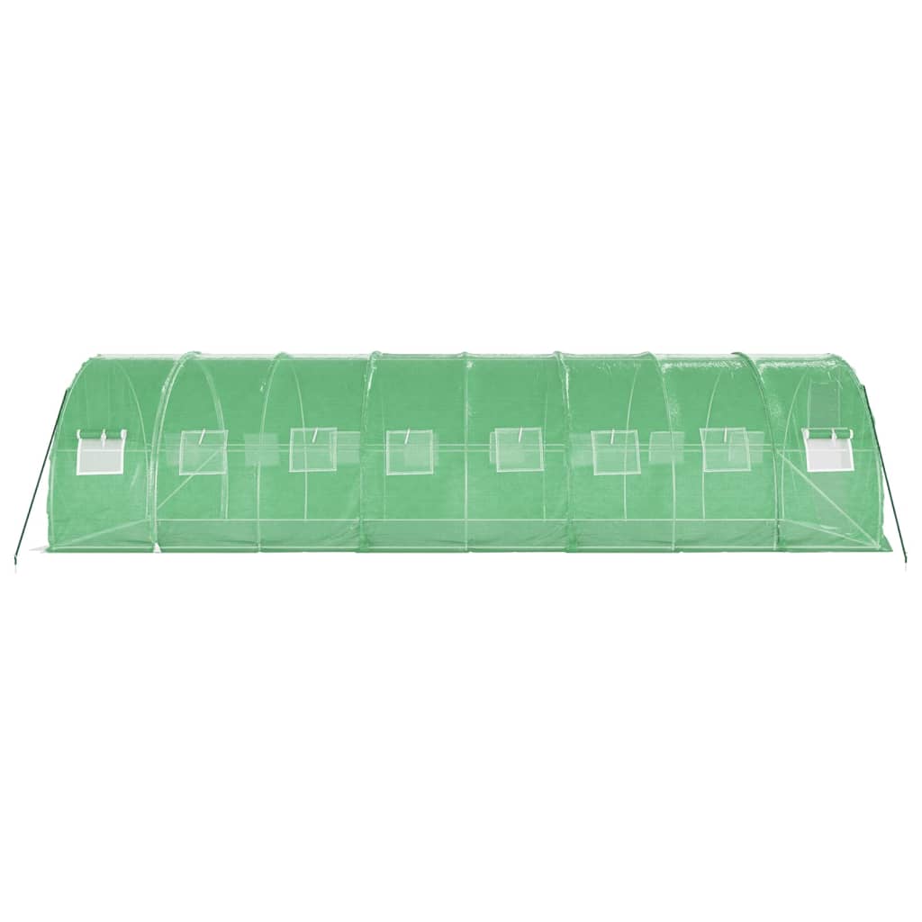 NNEVL Greenhouse with Steel Frame Green 24 m² 8x3x2 m-4