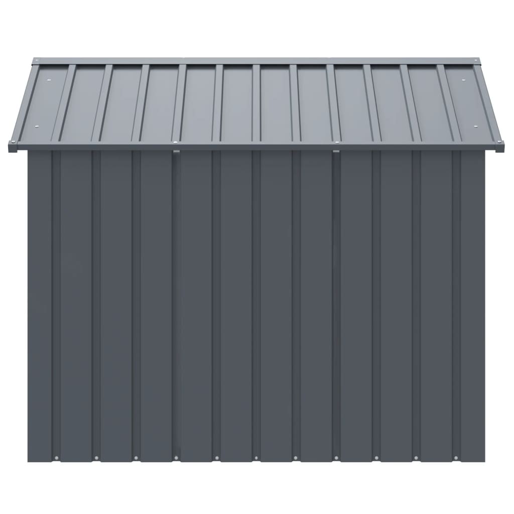 NNEVL Dog House with Roof Anthracite 117x153x123 cm Galvanised Steel-3