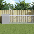 NNEVL Chicken Cage with Run Light Grey 117x1017x123 cm Galvanised Steel-0