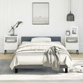 NNEVL Bed Frame without Mattress Dark Grey King Single Size Velvet-0