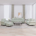 NNEVL 4 Piece Sofa Set with Pillows Light Grey Velvet-0