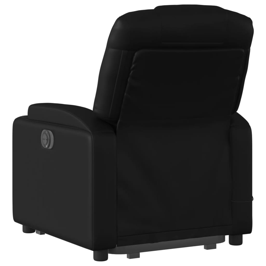 NNEVL Stand up Massage Recliner Chair Black Faux Leather-3