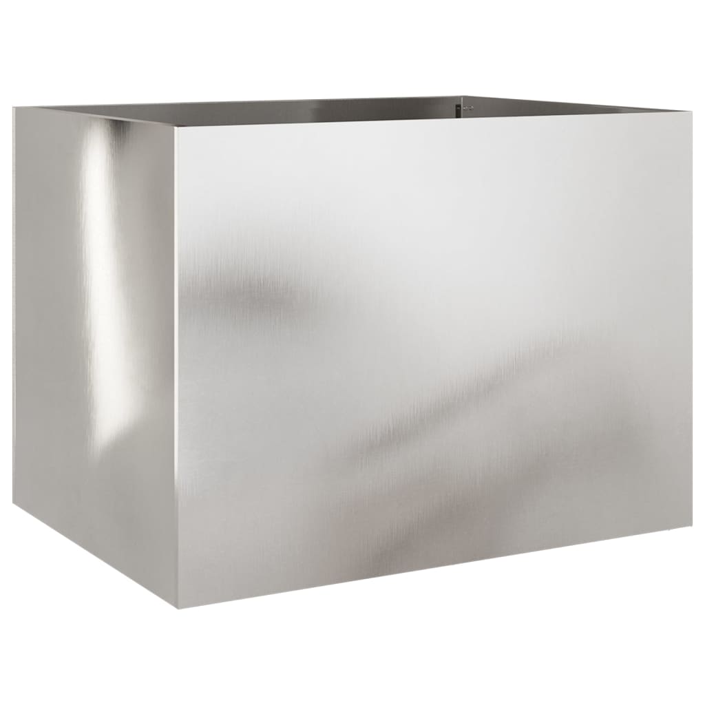NNEVL Planter Silver 62x47x46 cm Stainless Steel-1