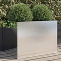 NNEVL Planter Silver 62x47x46 cm Stainless Steel-0