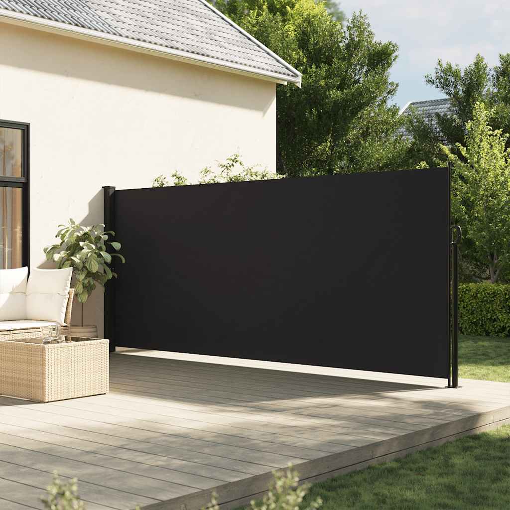NNEVL Retractable Side Awning Black 160x500 cm-0