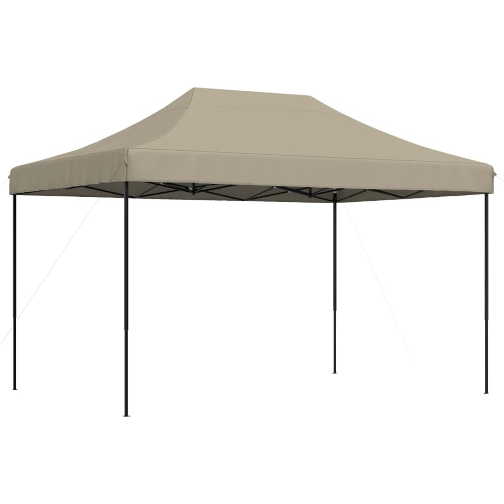 NNEVL Foldable Party Tent Pop-Up Taupe 410x279x315 cm-4