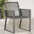 NNEVL Garden Chairs 4 pcs Black Poly Rattan-0