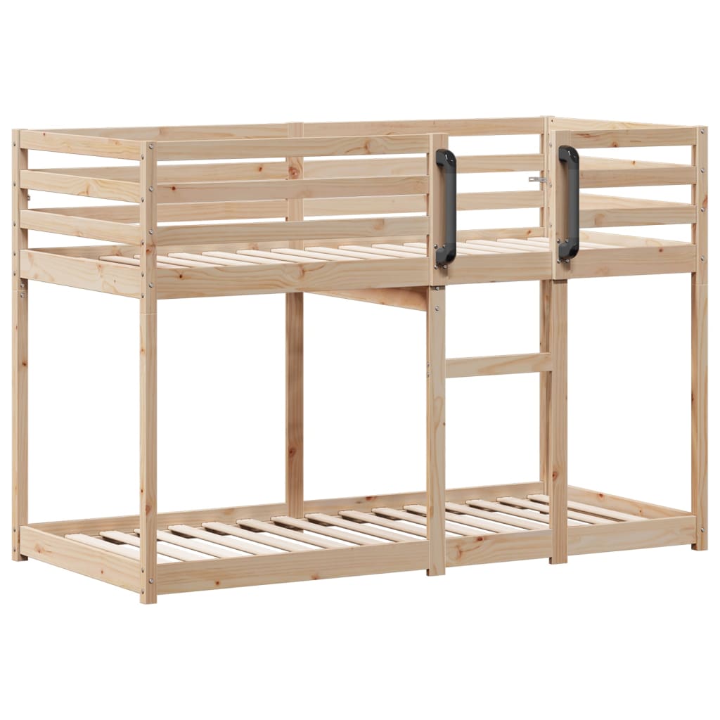 NNEVL Bunk Bed without Mattress 90x190 cm Solid Wood Pine-2