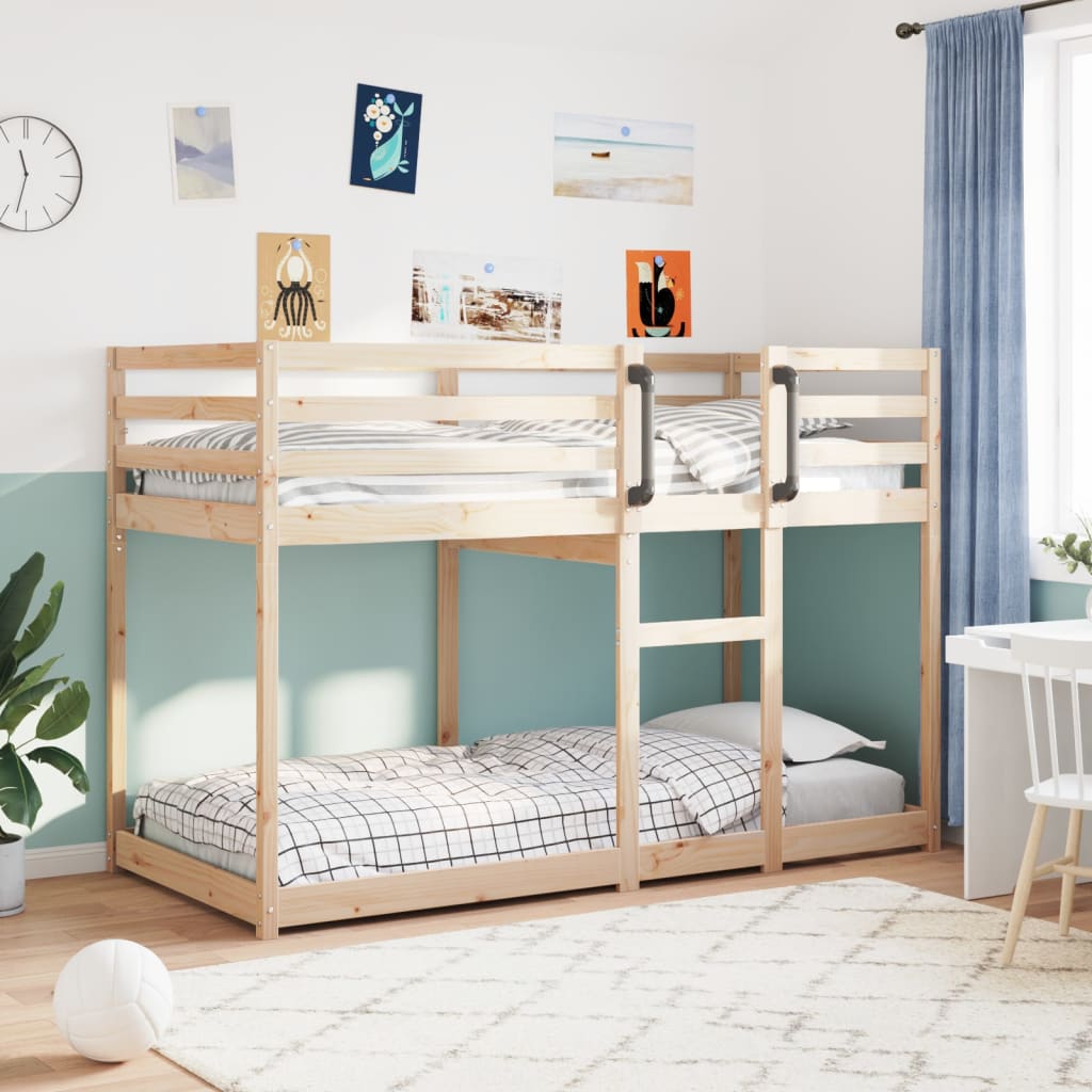 NNEVL Bunk Bed without Mattress 90x190 cm Solid Wood Pine-0