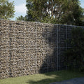 NNEVL Gabion Basket with Cover 200x100x200 cm Galvanised Iron-0