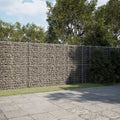 NNEVL Gabion Basket with Cover 1200x100x200 cm Galvanised Iron-0