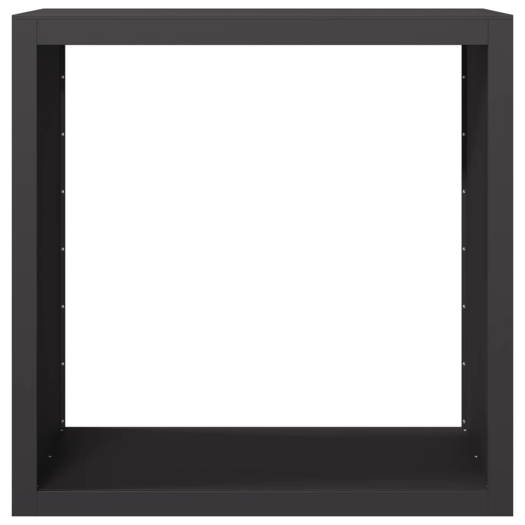 NNEVL Firewood Rack Black 100x40x100 cm Steel-3