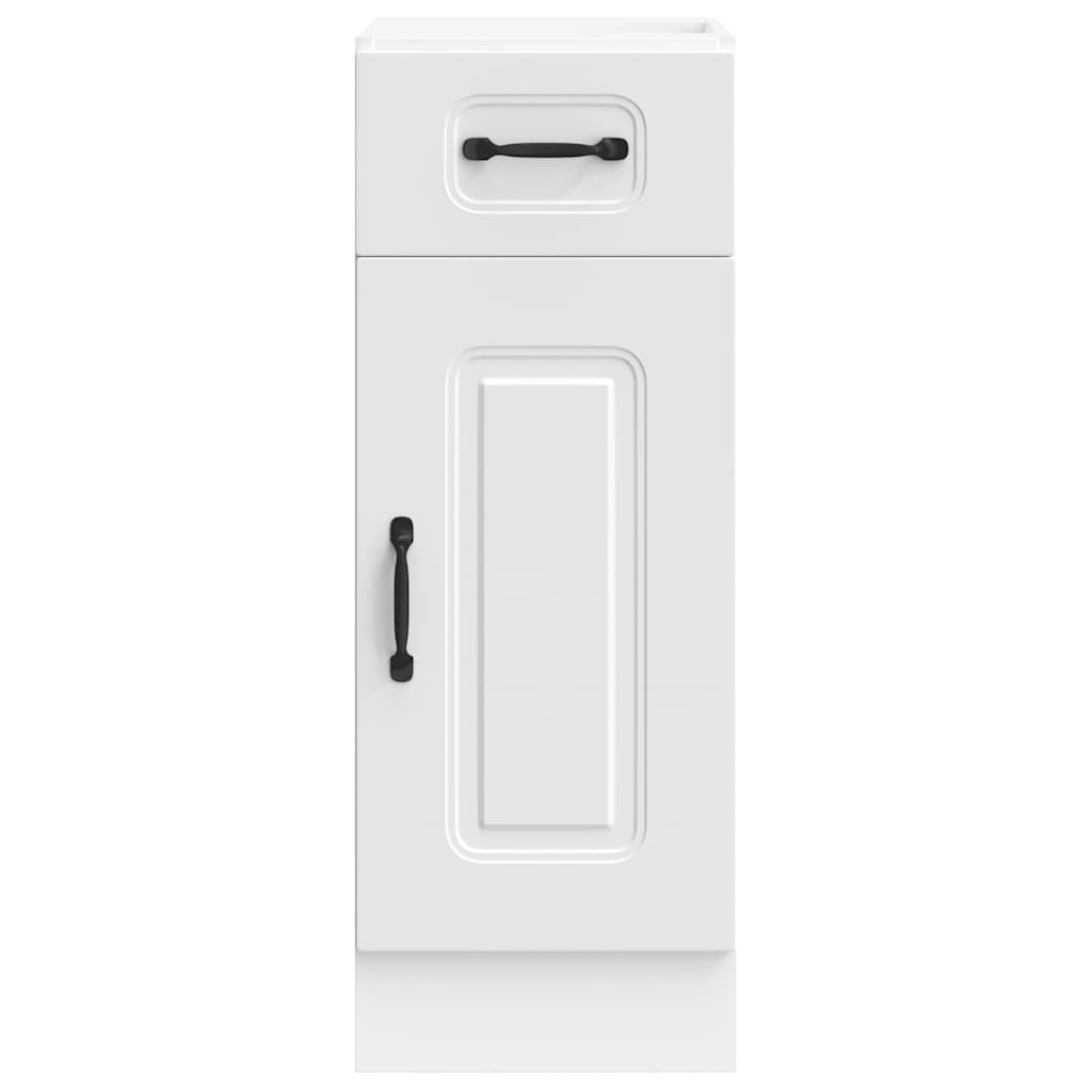 NNEVL Kitchen Base Cabinet Kalmar White Engineered Wood-3