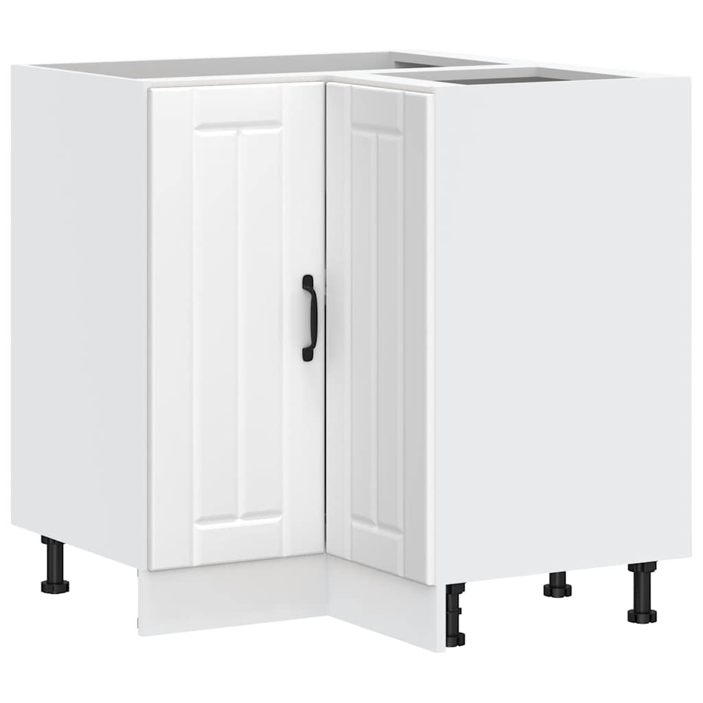 NNEVL Kitchen Corner Base Cabinet Lucca White Engineered Wood-1