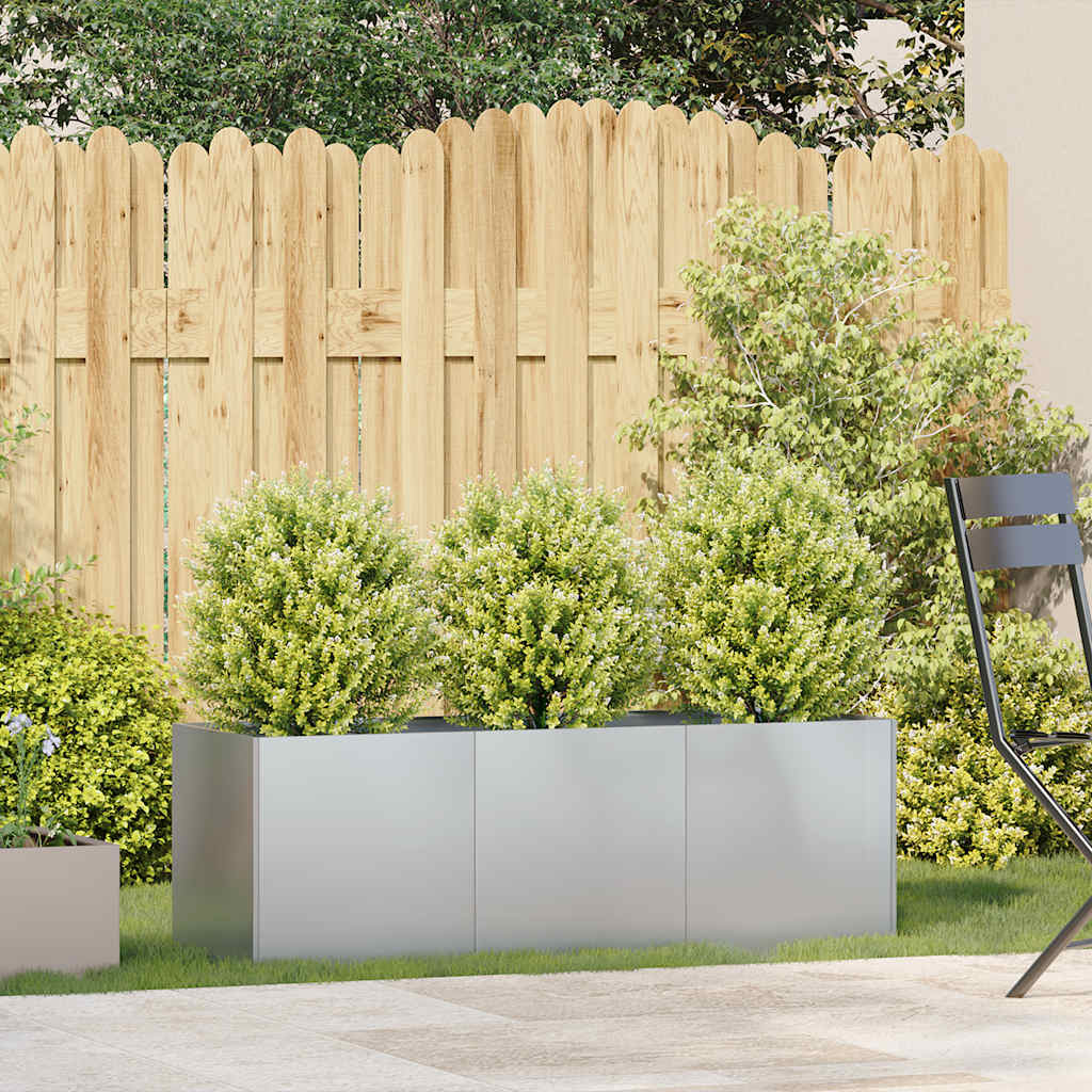 NNEVL Planter 120x40x40 cm Galvanised Steel-2