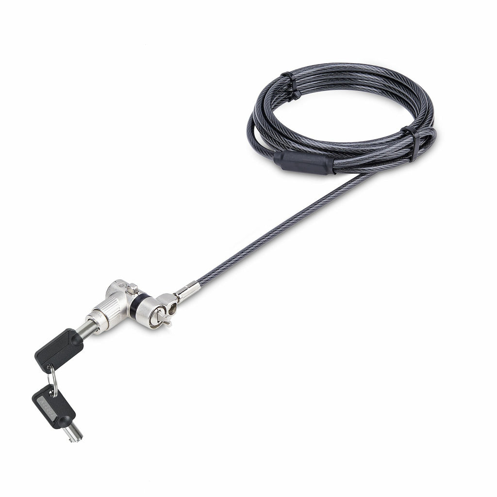 Star Tech 25-Pack Universal Laptop Lock 6.6ft, Keyed Alike Locking Cable, Security Cable, Compatible w/Noble Wedge®/Nano/K-Slot, Anti-Theft Cut-Resistant Cable