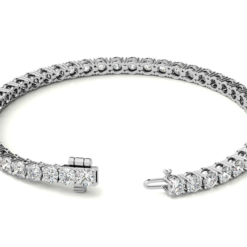 6.5 CTW Lab Grown Diamond (G/VS) Tennis Bracelet in Choice of 14k White or Yellow Gold - AGI Certified-2