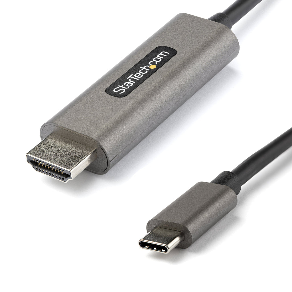 Star Tech 6ft (2m) USB C to HDMI Cable 4K 60Hz w/ HDR10 - Ultra HD USB Type-C to 4K HDMI 2.0b Video Adapter Cable - USB-C to HDMI HDR Monitor/Display Converter - DP 1.4 Alt Mode HBR3