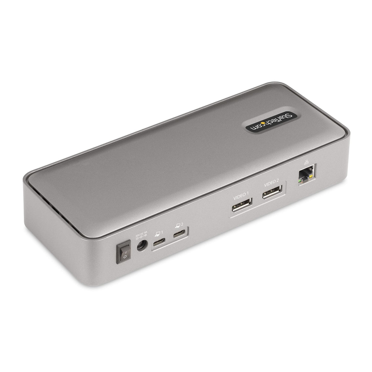 Star Tech Dual-Laptop USB-C KVM Docking Station, Dual Monitor 4K 60Hz DisplayPort Dock, 5-Port USB Hub, GbE, 90W/45W Power Delivery to Two Laptops, Windows/Mac, 2-Host KVM Dock