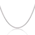 8.00 CTW AGI Certified Lab Grown Diamond Tennis Necklace in 14K White or Yellow Gold (F/VS)-0