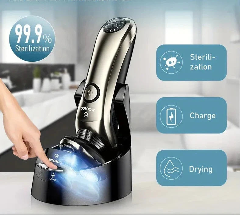 NNETM Advanced Electric Shaver for Men with Clean Charge Station-1