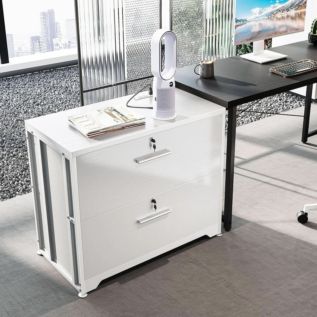 Lockable File Cabinet With Charging Station For Home Office-1