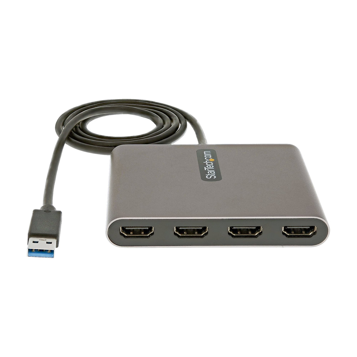 Star Tech USB 3.0 to Quad HDMI Adapter, USB to 4x HDMI Monitor Converter for Windows (no support for macOS/ChromeOS/Linux) - TAA