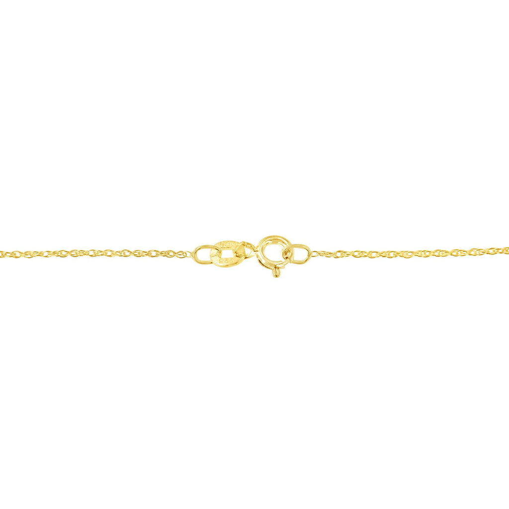 10K Yellow Gold 1/4 cttw Prong Set Round-Cut Diamond Open Heart 18" Pendant Necklace (K-L Color, I1-I2 Clarity)-3