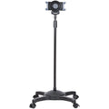 Star Tech Mobile Tablet Stand with Lockable Wheels - Height Adjustable Cart - Universal Rolling Floor Stand for Tablets from 7 to 11 inch, Portable Tablet Stand w/ Detachable Tablet Holder