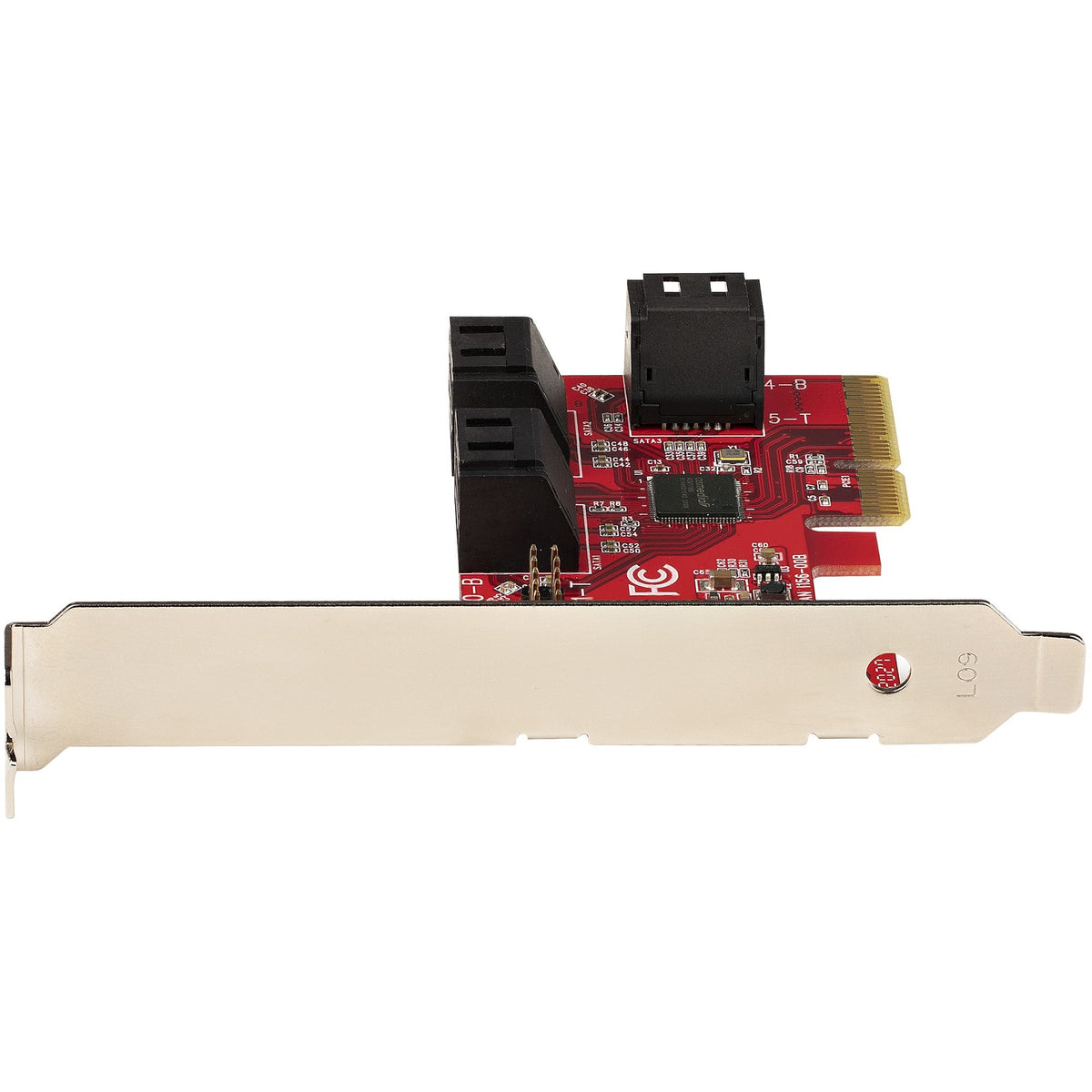 Star Tech SATA PCIe Card - 6 Port PCIe SATA Expansion Card - 6Gbps - Low/Full Profile - Stacked SATA Connectors - ASM1166 Non-Raid - PCI Express to SATA Converter